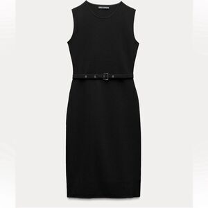 ZARA ELEGANT STRETCH CONTOURING BELTED DRESS
Size Small